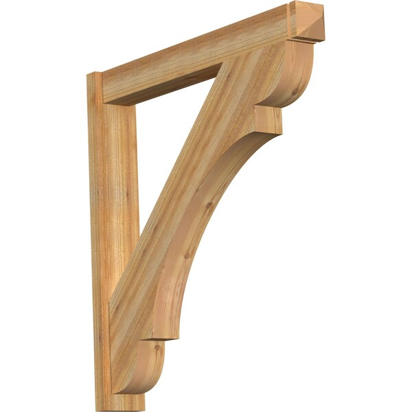 Ekena Millwork Olympic Rough Sawn Arts and Crafts Outlooker, Western Red Cedar, 6"W x 42"D x 42"H OUT06X42X42OLY03RWR - main